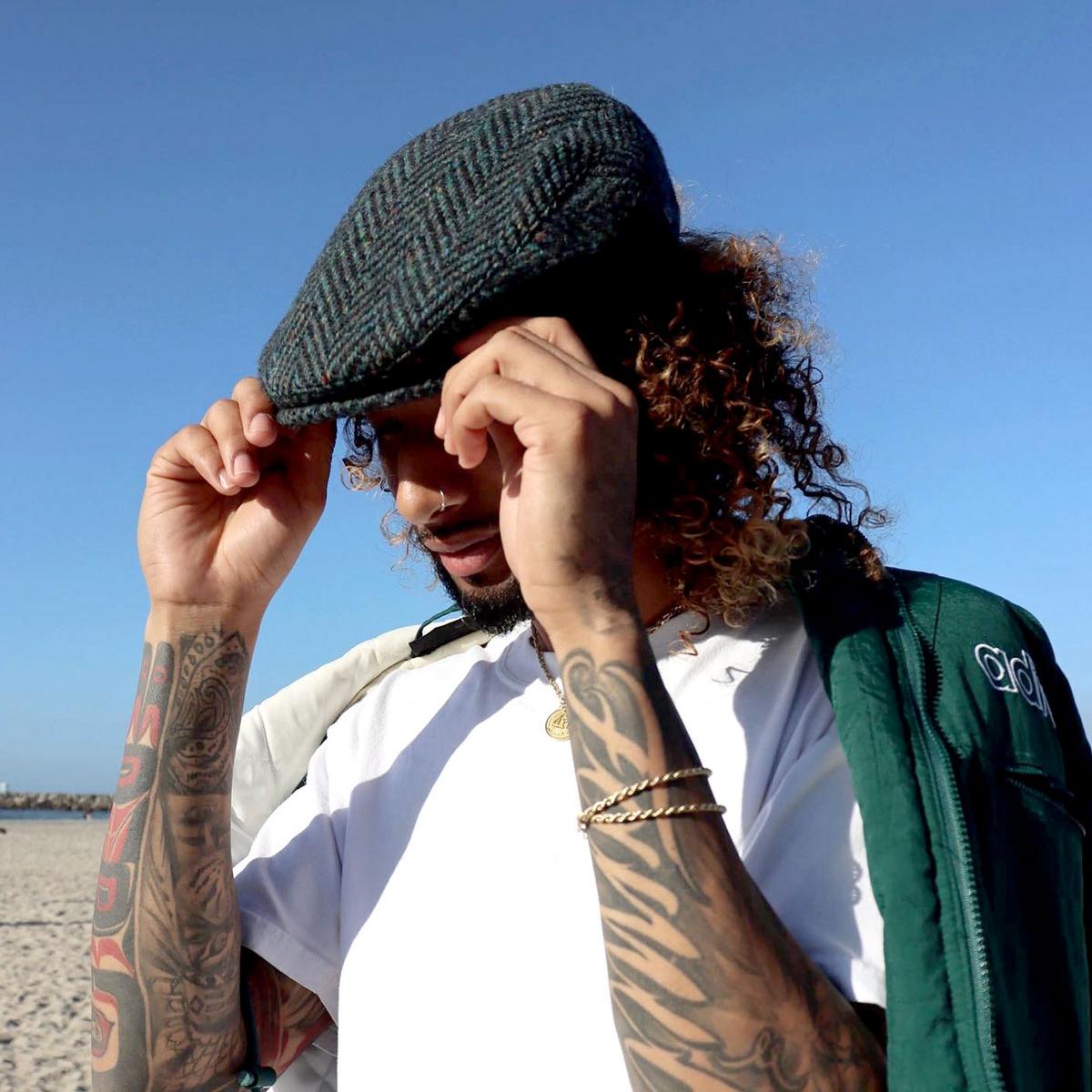 Jaxon & James | Stravalley Donegal Tweed Wool Ivy Cap | 170013 | lsmone | BLUE