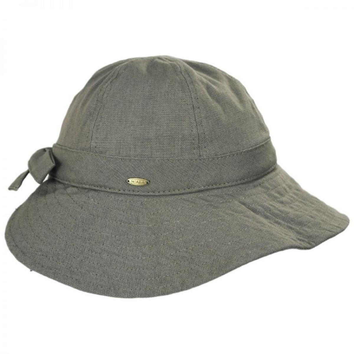 Scala | Ohana Cotton Facesaver Hat | 106307 | profile | OLIVE