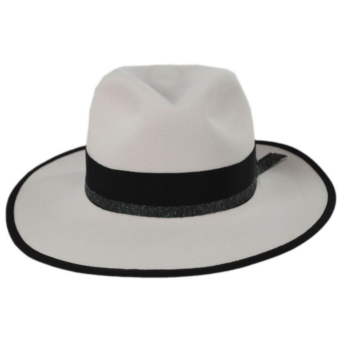 Bailey 1922 | Clorindon Elite Wool Felt Fedora Hat | 130378 | front | UNBLEACHED