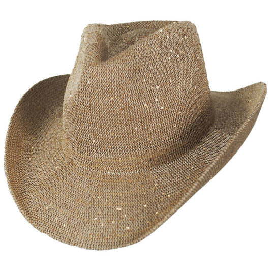 Jeanne Simmons | Brillar Knit Cowboy Hat | 106518 | lead | NATURAL