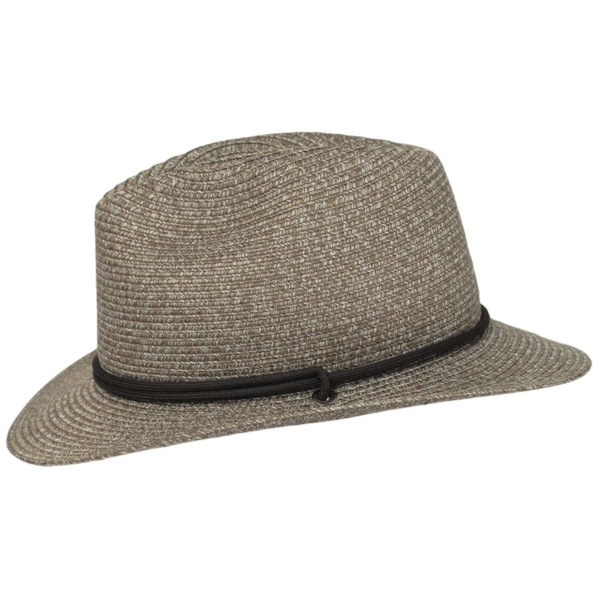 Bigalli | Odyssey Poly Braid Aussie Fedora Hat | 129249 | profile | KHAKI