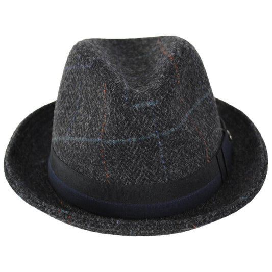 Scala | Aden Wool Blend Fedora Hat | 140248 | front | GREY