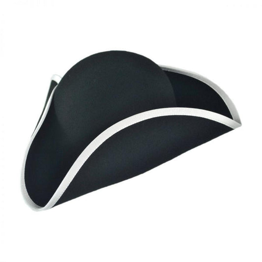 Jaxon Hats | Made in the USA - Classics Wool Felt Tricorn Hat | 191720 | lead | BLACK