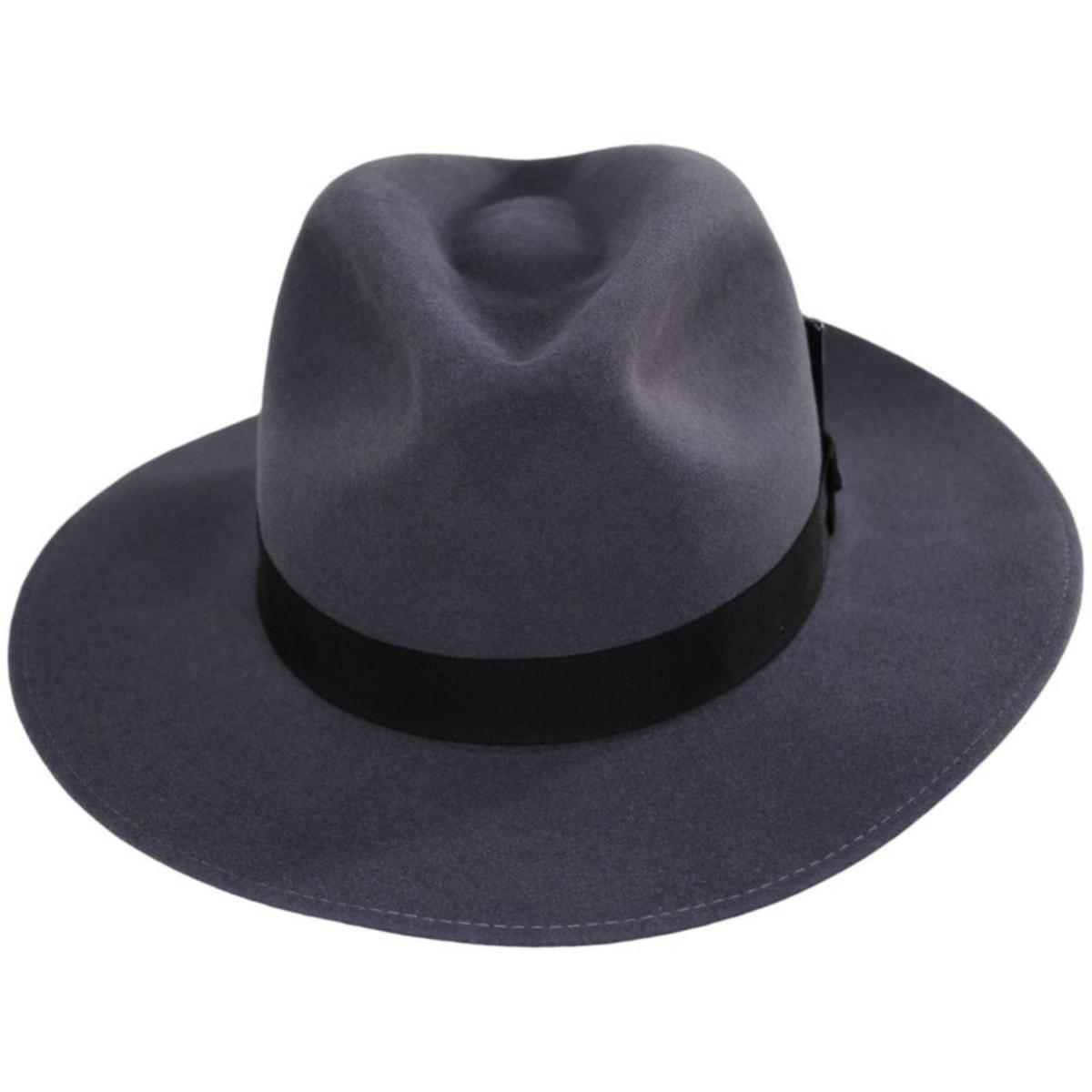 Bailey 1922 | Nilson Fur Felt Fedora Hat | 130389 | front | SLATE