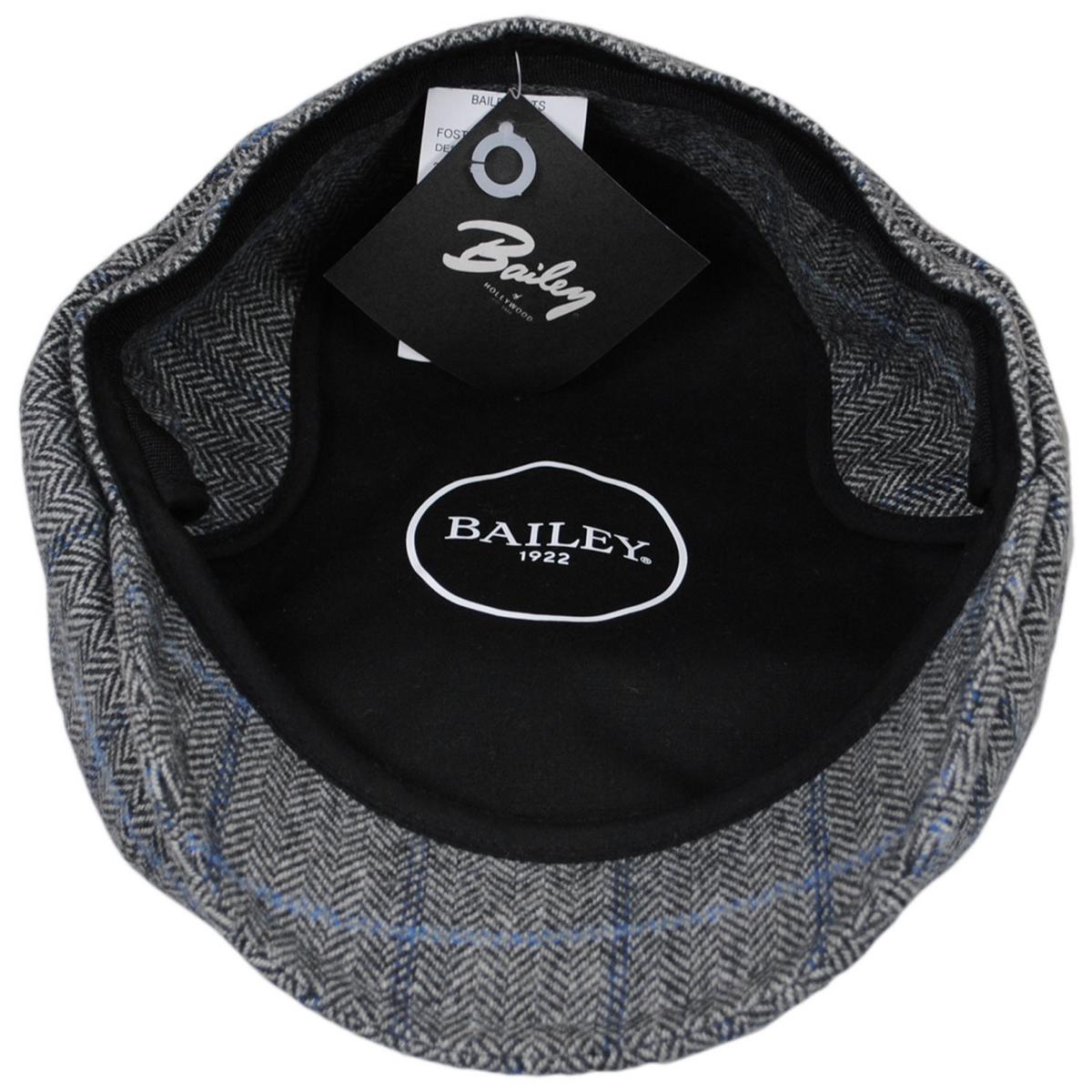 Bailey 1922 | Foster Wool Herringbone Plaid Earflap Newsboy Cap | 167209 | under | AVION