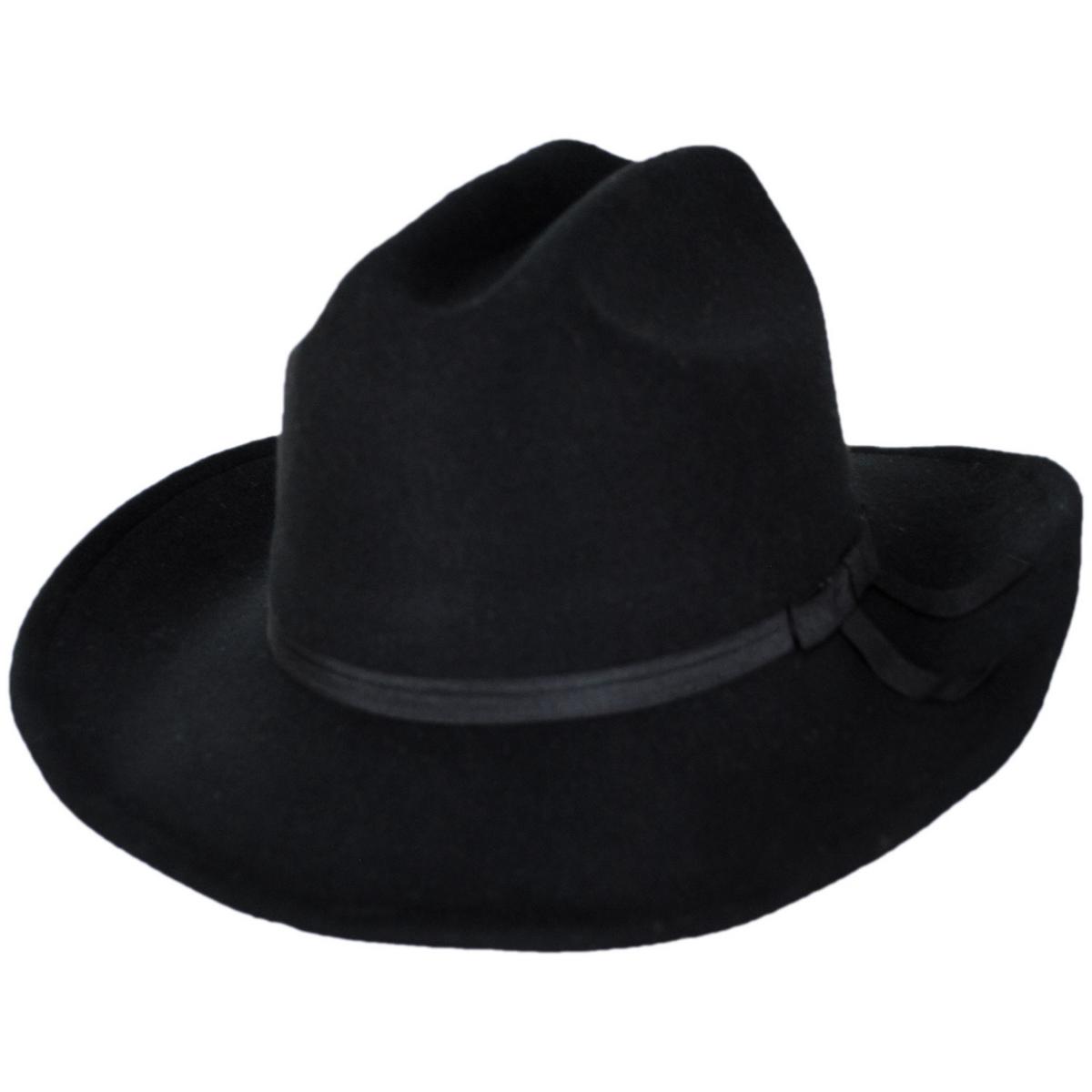 San Diego Hat Company | Kid's Felt Cowboy Hat | 507300 | lead | BLACK