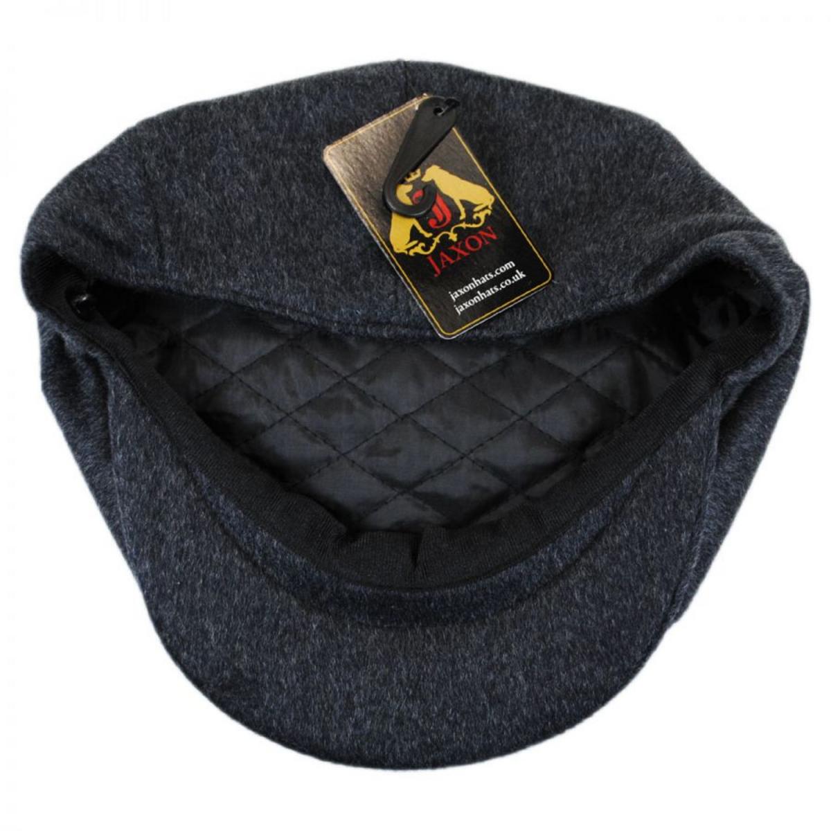 Jaxon Hats | Pure Wool Newsboy Cap | 167767 | under | CHARCOAL