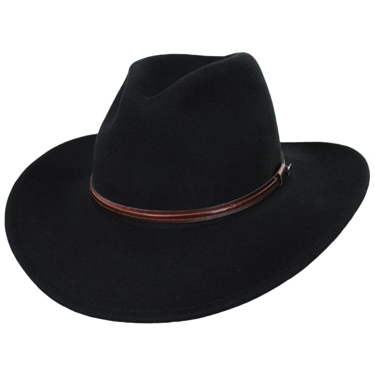 Jaxon Hats | Wholesale Sedona Wool Felt Cowboy Hat B2B Pre-Pack | B2B135011 | lead | BLACK
