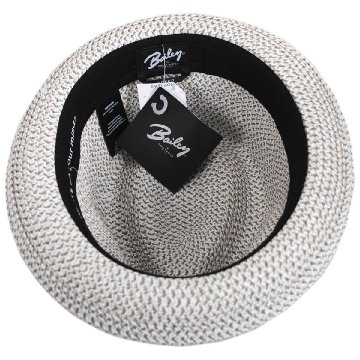 Bailey 1922 | Billy Braided Toyo Straw Fedora Hat | 127843A | under | FOG