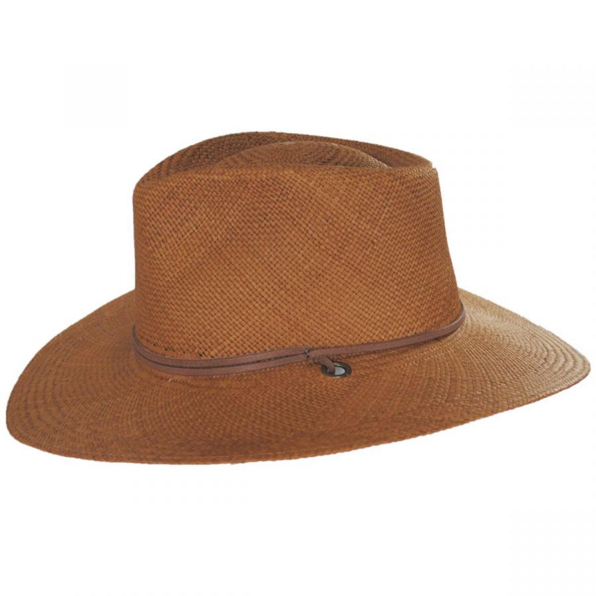 Bigalli | Kalahari Panama Straw Outback Hat | 104705 | profile | PUTTY
