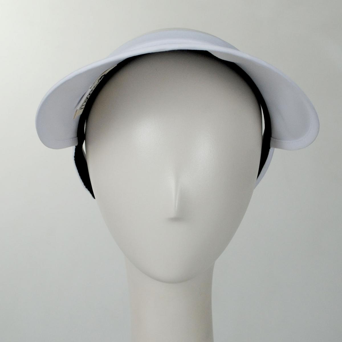 Cappelli | Maren Polyester Clip-On Visor | 195082 | front | WHITE