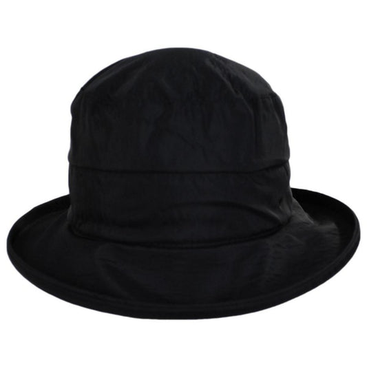 Scala | Hanover Cloche Rain Hat | 106408 | front | BLACK