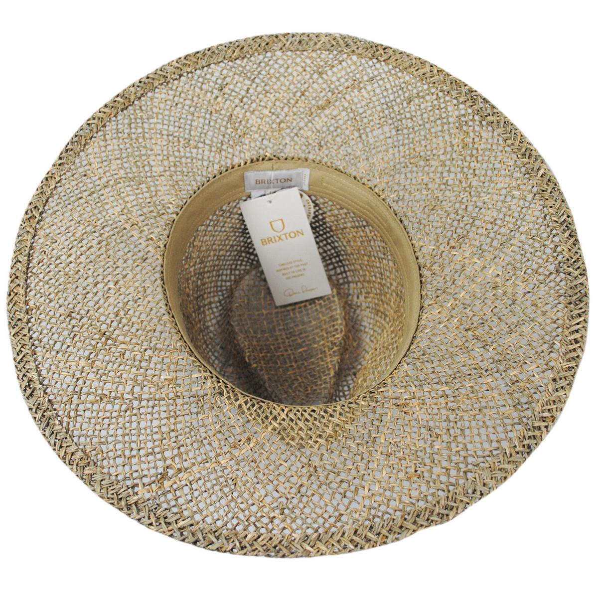BRIXTON HATS | Joanna Seagrass Straw Fedora Hat | 104056 | under | TAN/TAN SEAGRASS