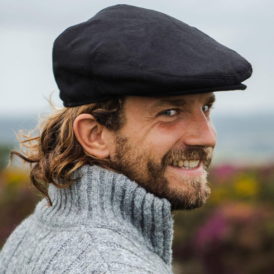 Jaxon Hats | Pure Wool Ivy Cap | 167768 | lsmone | BLACK