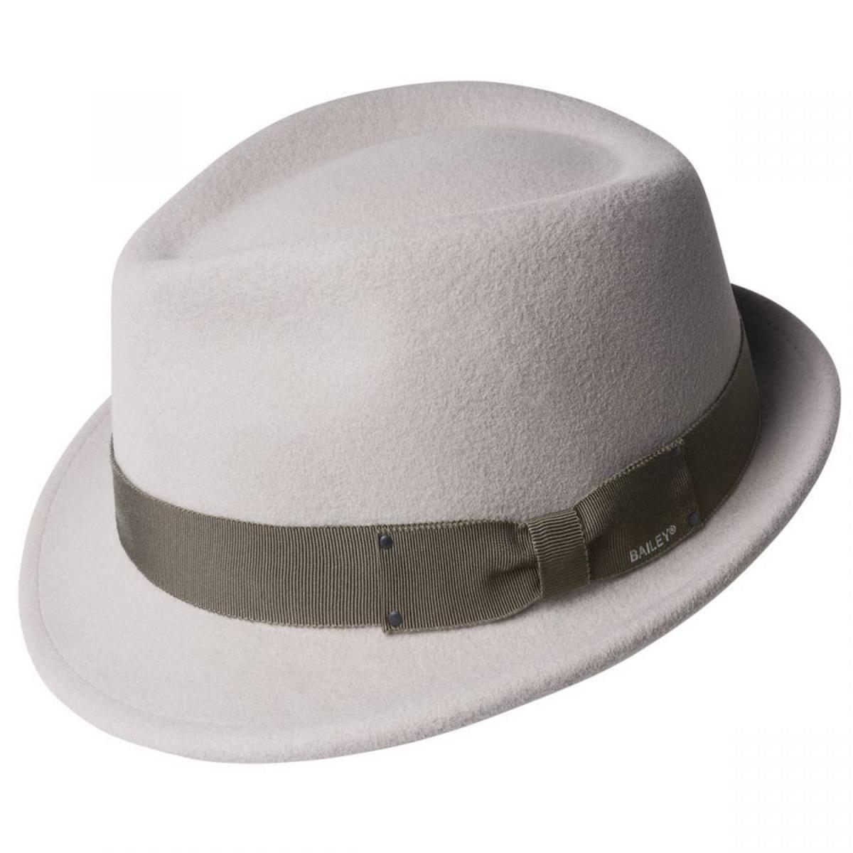 Bailey 1922 | Wynn Wool LiteFelt Fedora Hat | 130048 | lead | SILVERBELLY