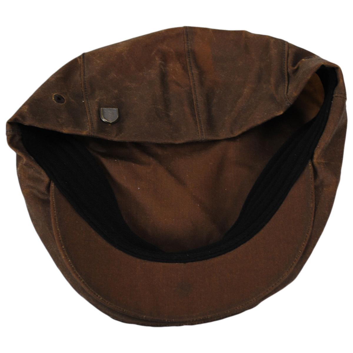 BRIXTON HATS | Hooligan Weather Guard Waxed Cotton Ivy Cap | 161561 | under | COPPER