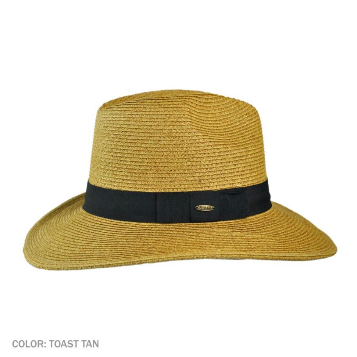 Scala | Toyo Straw Braid Fedora Hat | 101408 | profile | TOAST