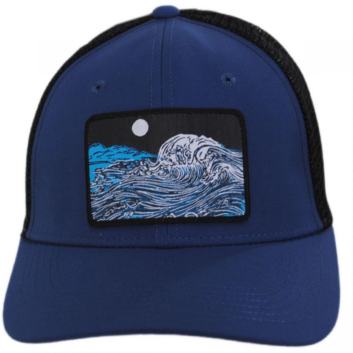 Sunday Afternoons | Crashing Wave Patch Trucker Snapback Baseball Cap | 401255 | front | CRASHING WAVE