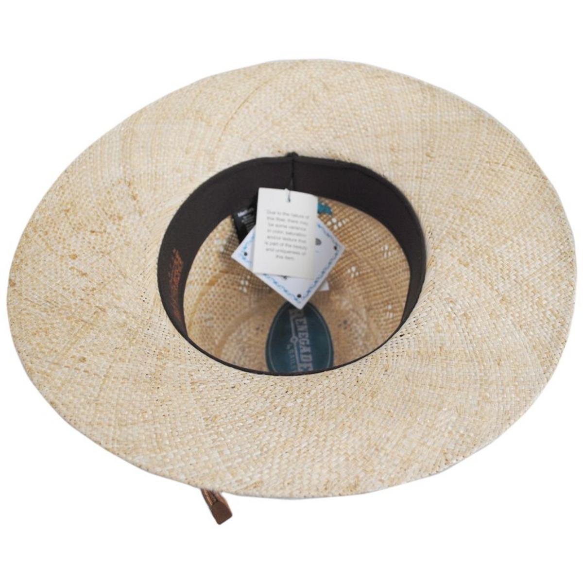 Renegade | Florin Sisal Straw Fedora Hat | 127747 | under | NATURAL