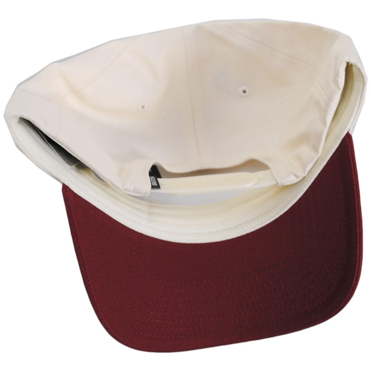 BRIXTON HATS | SAVE A HORSE MP Snapback Baseball Cap | 201852 | under | CRIMSON/OFF WHITE