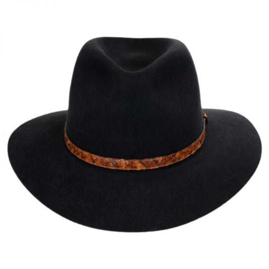 Akubra | Banjo Patterson Fur Felt Aussie Hat | 131709 | front | GRAPHITE GRAY
