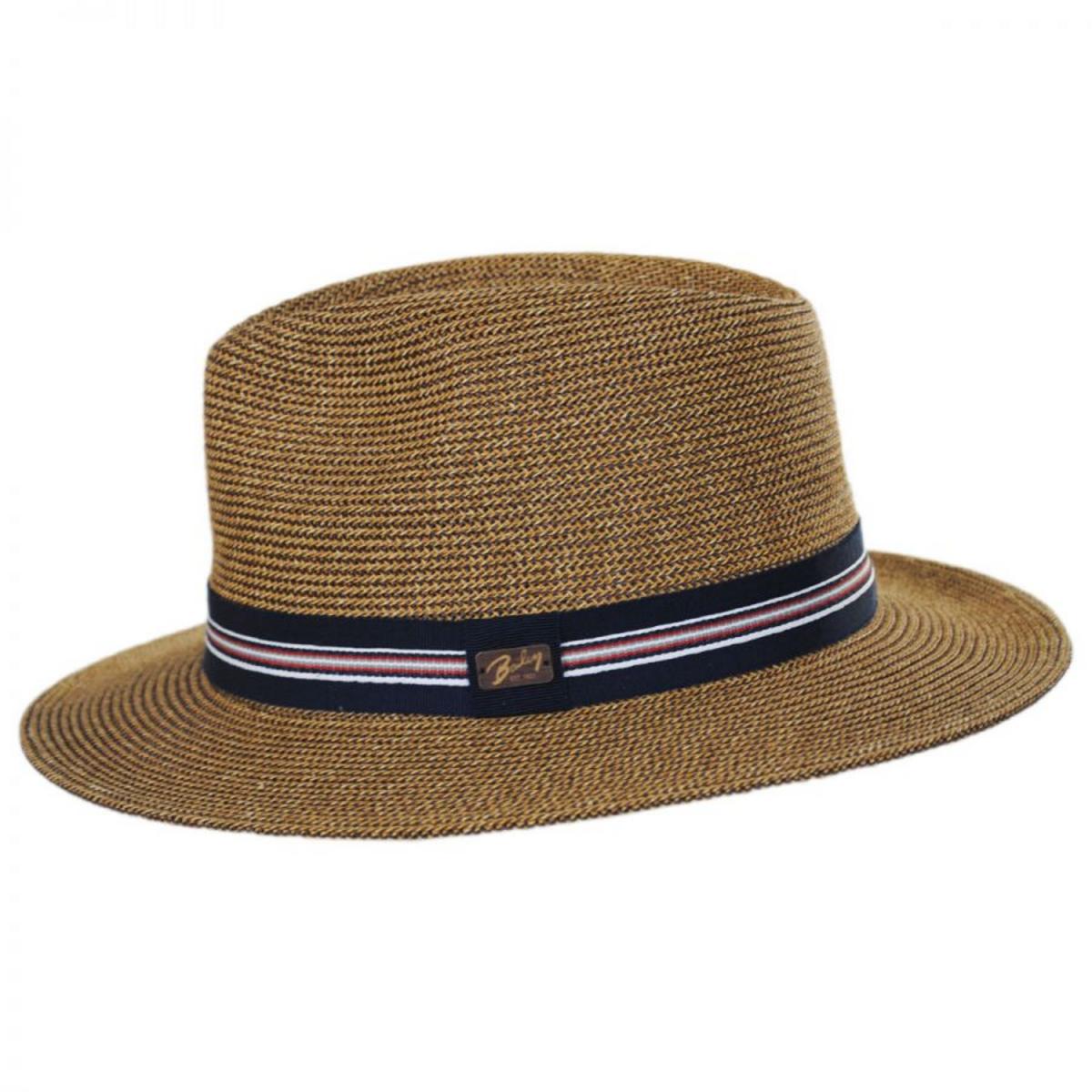 Bailey 1922 | Hester Toyo Straw Blend Fedora Hat | 127849 | profile | COPPER