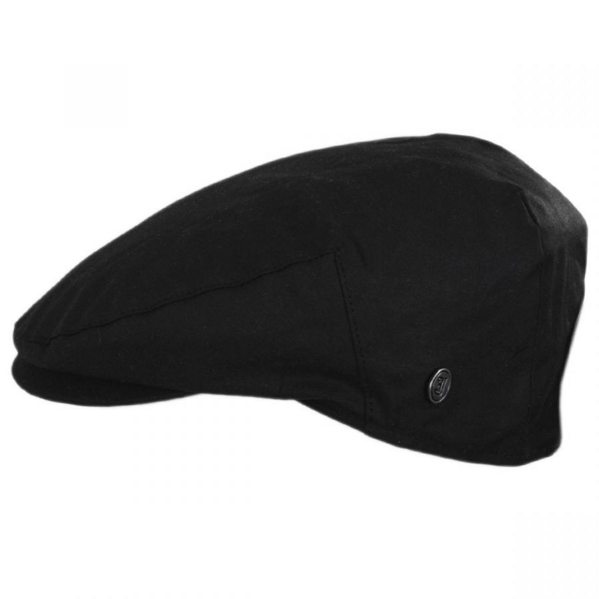 Jaxon & James | British Millerain Wax Cotton Ivy Cap | 170011 | profile | BLACK