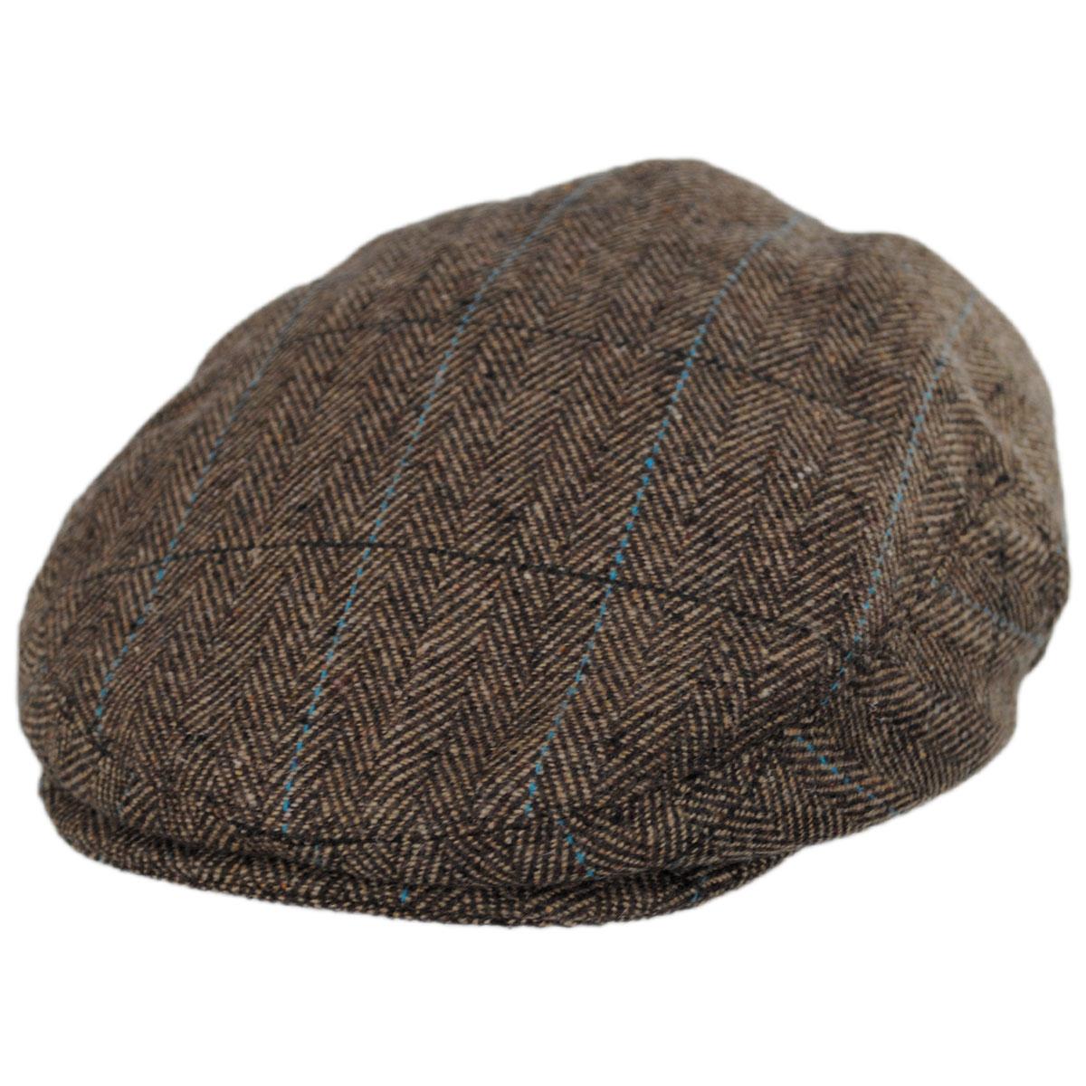 Jaxon Hats | Wholesale Gibson Herringbone Plaid Wool Blend Ivy Cap B2B Pre-Pack | B2B167556 | lead | TAN