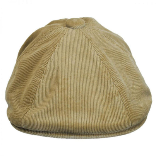 Kangol | Hawker Corduroy Newsboy Cap | 160950 | front | BEIGE