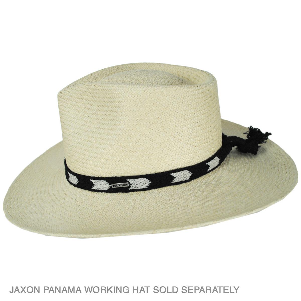 BRIXTON HATS | Chevron Textured Hat Band | 601107 | profile | BLACK/OFF WHITE