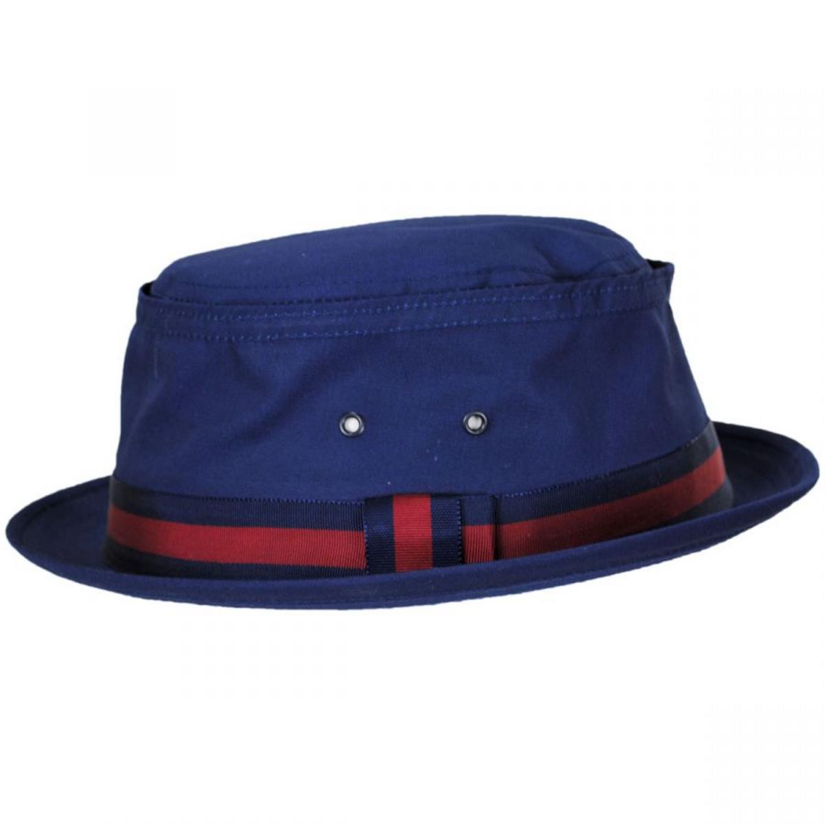 NEW YORK HAT CO | Fisherman Cotton Blend Bucket Hat | 187102 | profile | NAVY