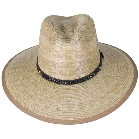 Stetson | Arrowrock Palm Straw Safari Fedora Hat | 126932 | front | NATURAL