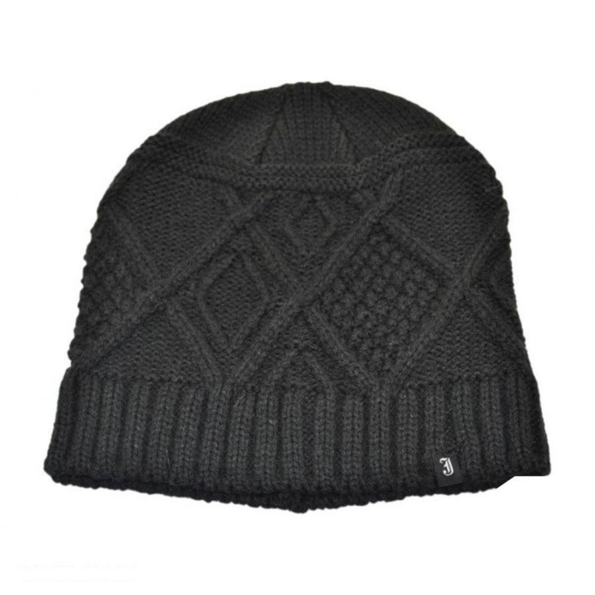 Jaxon Hats | Kensington Knit Beanie Hat | 502910 | lead | BLACK