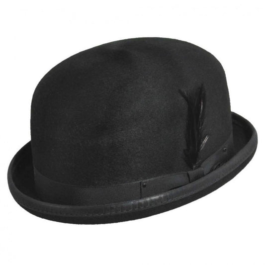 Bailey 1922 | Heritage Harker Wool Felt Bowler Hat | 130032 | lead | BLACK