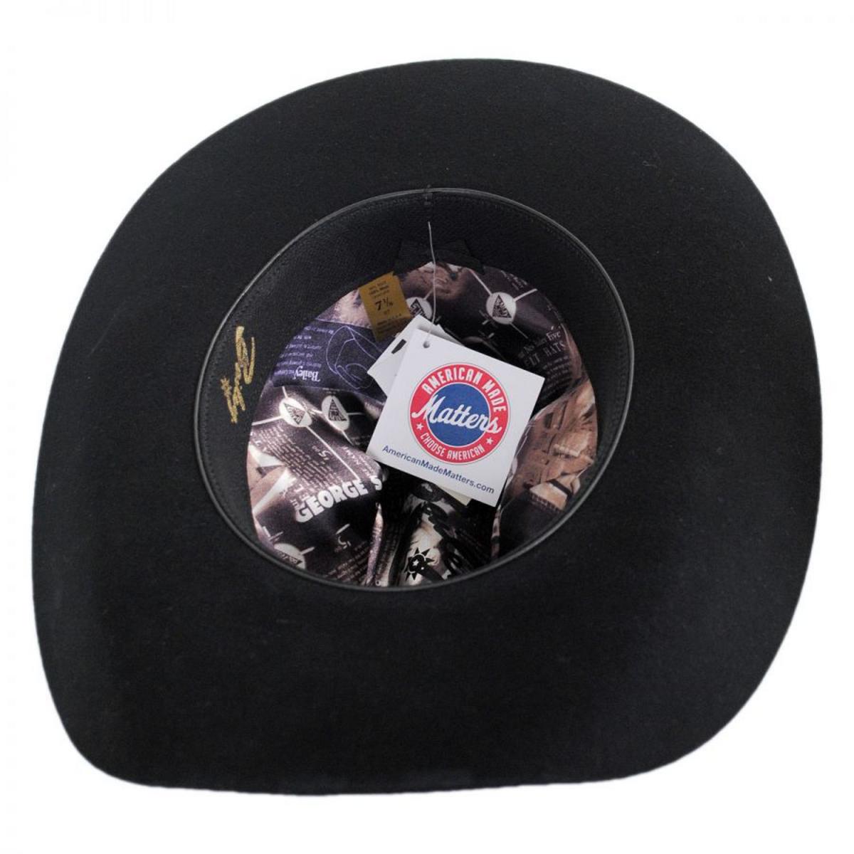 Bailey Western | Trigger Wool Felt Western Hat | 130132 | under | BLACK