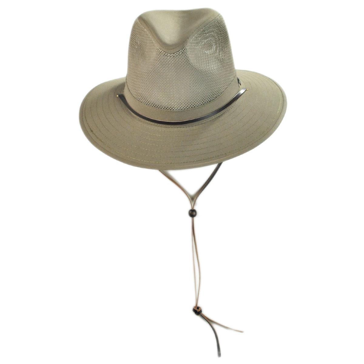 Jaxon Hats | Wholesale Mesh Crown Aussie Hat B2B Pre-Pack | B2B147249 | detailone | KHAKI