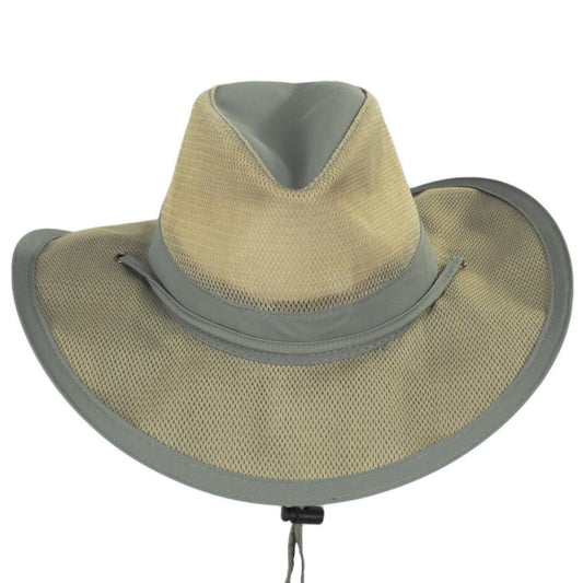 Dorfman Pacific | Supplex Aussie Hat | 400222 | front | FOSSIL