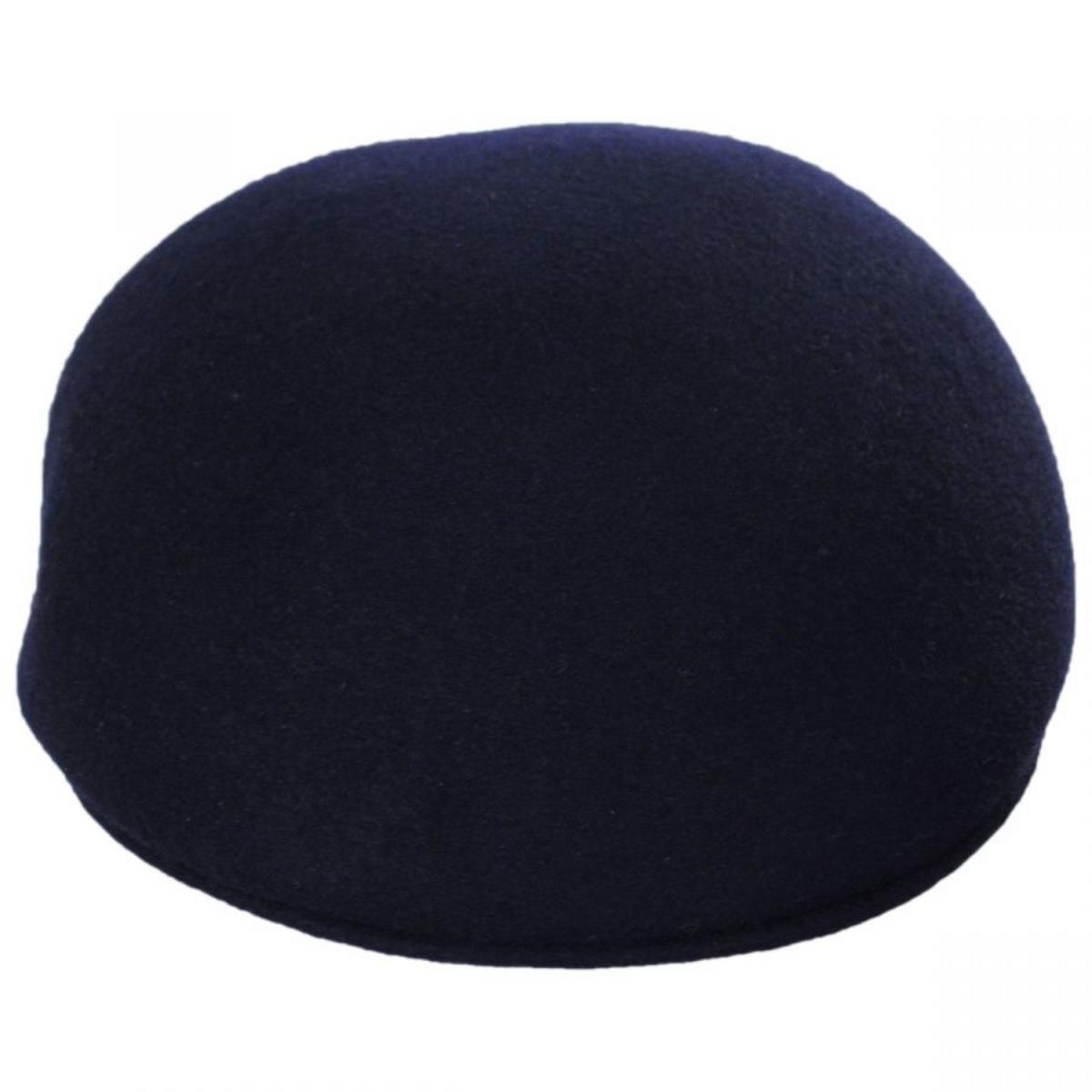 Bigalli | Wool Felt Ascot Cap | 161806 | front | NAVY