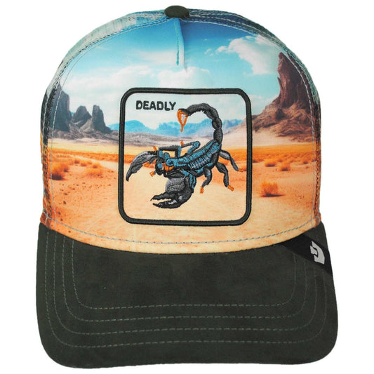 Goorin Bros | Scorpion In The Element Mesh Trucker Snapback Baseball Cap | 200776 | front | PALM