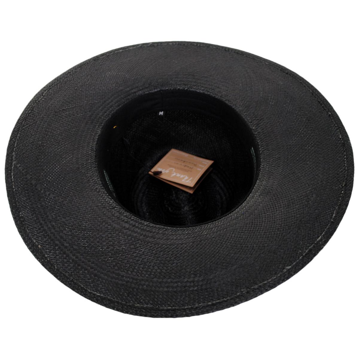 3 Regions Trade Co. | Ranchero Brisa Grade 4-5 Panama Straw Fedora Hat | 128750 | under | BLACK/BROWN