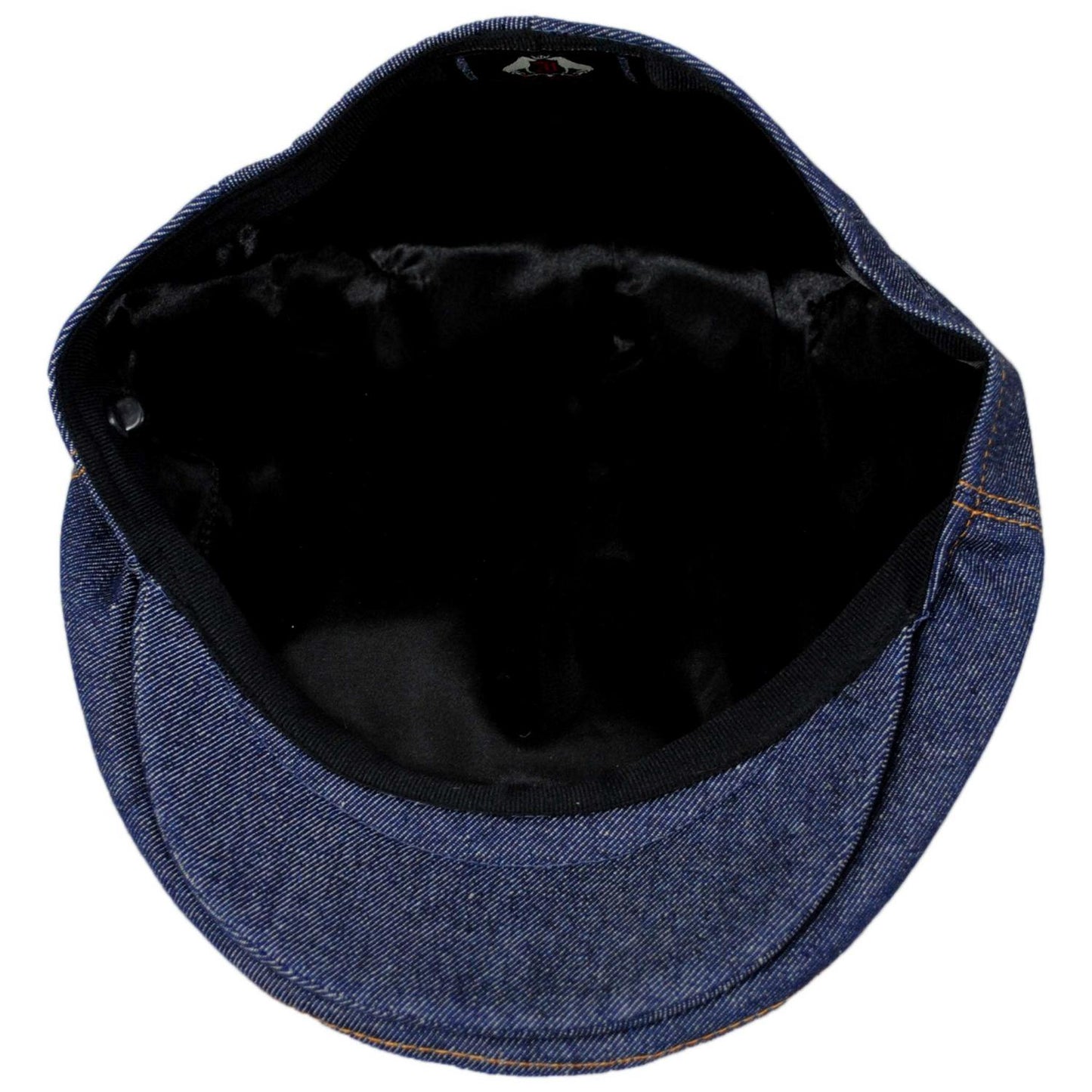 Jaxon Hats | Denim Cotton Ivy Cap | 167702 | under | DENIM BLUE