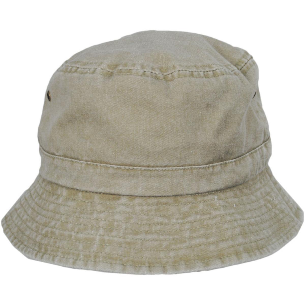 Village Hat Shop | VHS Cotton Bucket Hat | 186605 | front | KHAKI