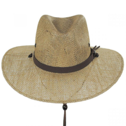 Stetson | Fazenda Coffee Bag Outback Hat | 127030 | front | TAN