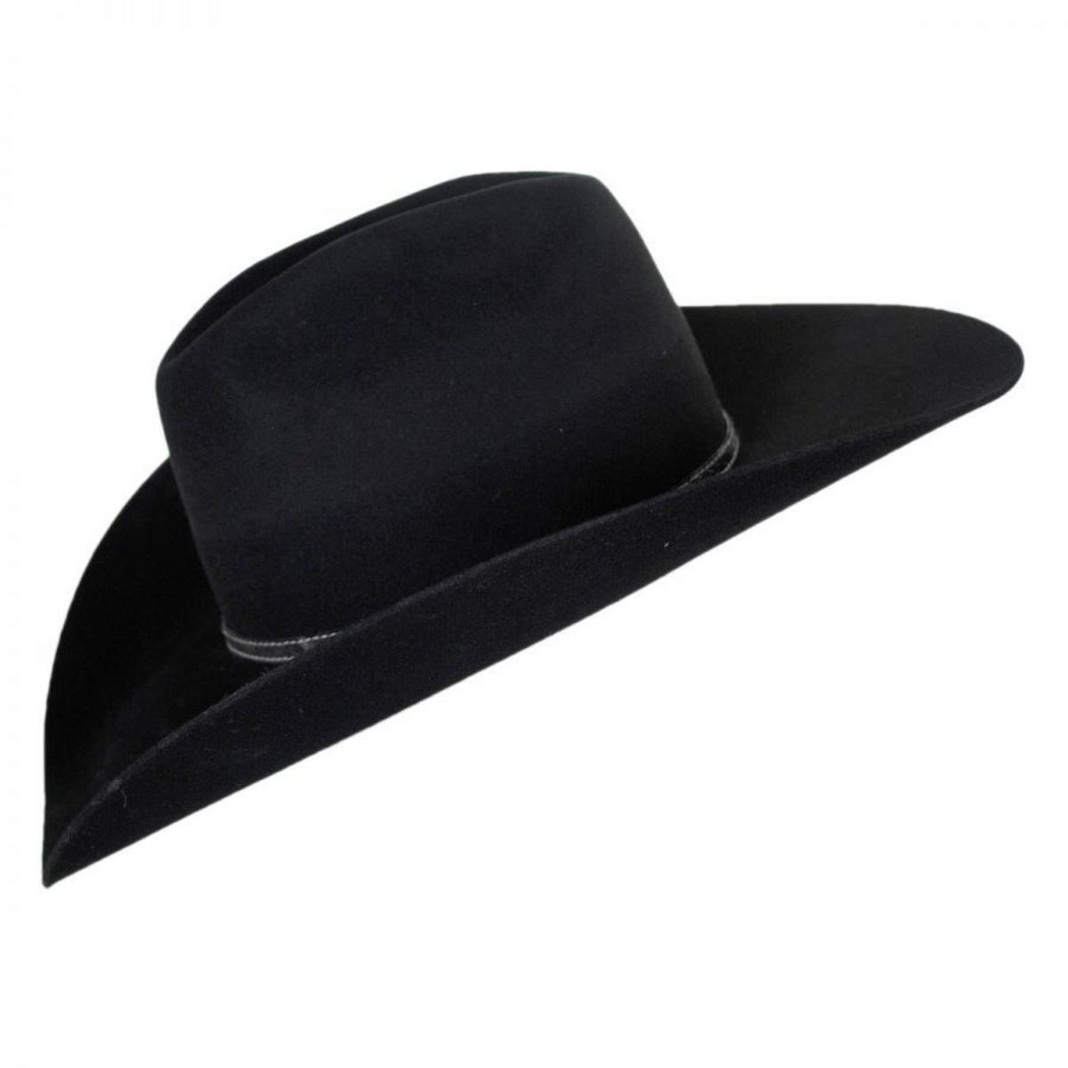Bailey Western | Roderick Wool Felt Western Hat | 130128 | profile | BLACK