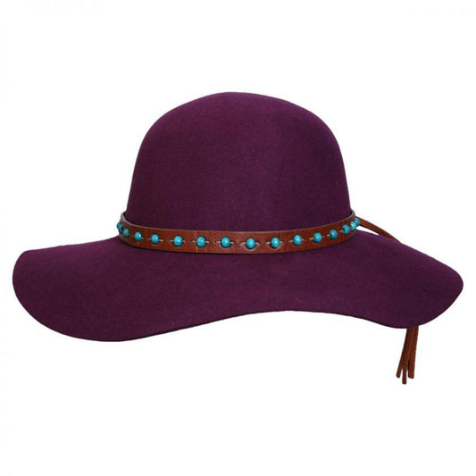 Conner | 1970 Wool Felt Floppy Hat | 123200 | lead | PLUM