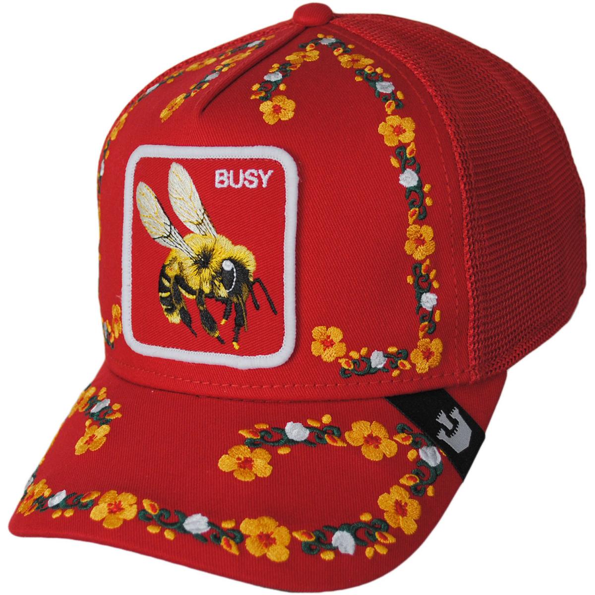 Goorin Bros | Busy Floral Mesh Trucker Snapback Baseball Cap | 200697 | lead | RED