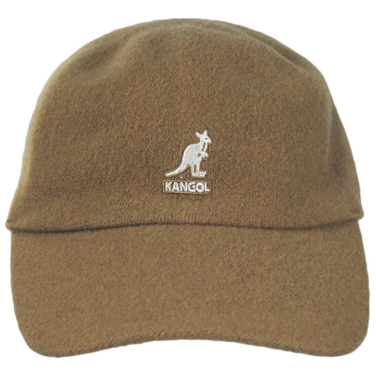 Kangol | Wool Spacecap Fitted Baseball Cap | 201106 | front | CAMEL