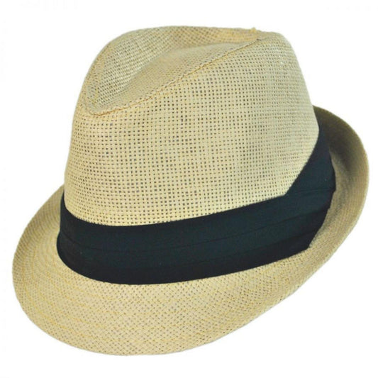 Jeanne Simmons | Kid's Toyo Straw Classic Fedora Hat | 505603 | lead | WHITE