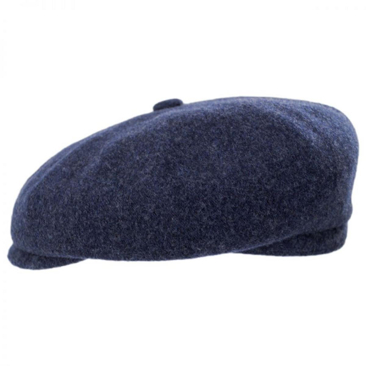 Kangol | Hawker Wool Newsboy Cap | 160943 | profile | NAVY MARL