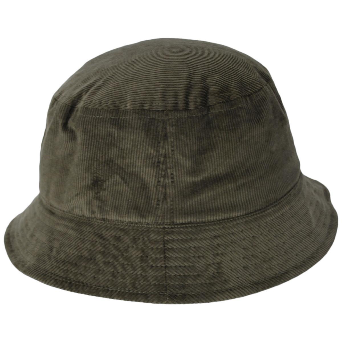 Kangol | Corduroy Cotton Blend Bucket Hat | 185710 | profile | NICKEL